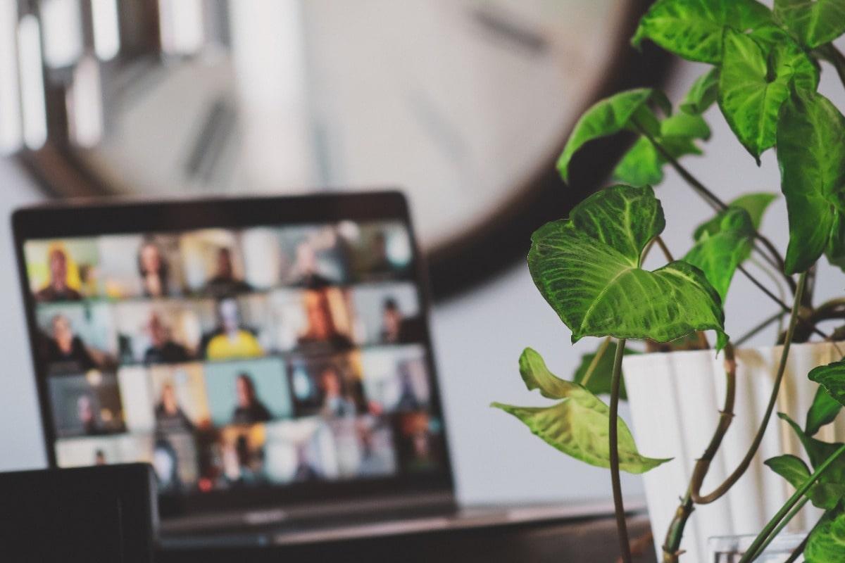 A computer screen with remote engineers in a Zoom meeting