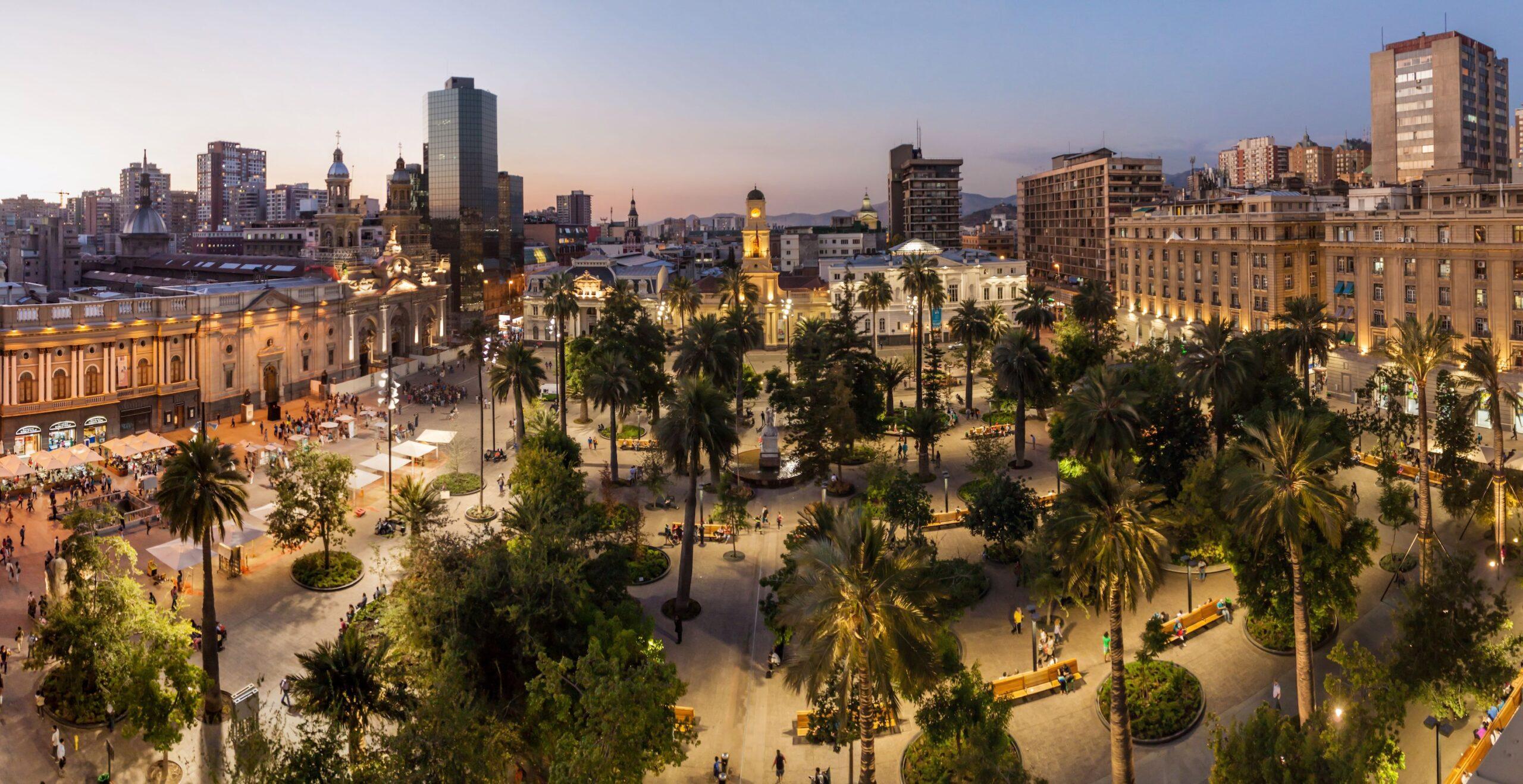 Plaza de Armas square in Santiago, Chile
